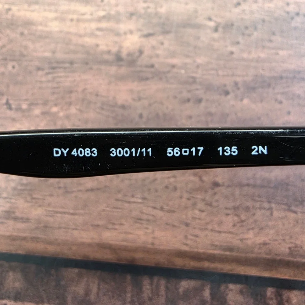 DKNY DY 4083 3001/11 Black Cat Eye Eyeglass Frames 56-17-135 Womens